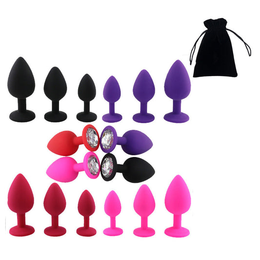 Black Silicone Anal Plug Kit Martika Trendy Finds
