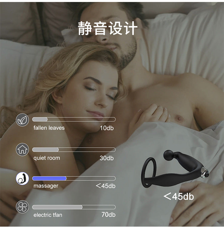 Prostate Massager Black with Vibration - Silicone + ABS TH Shop